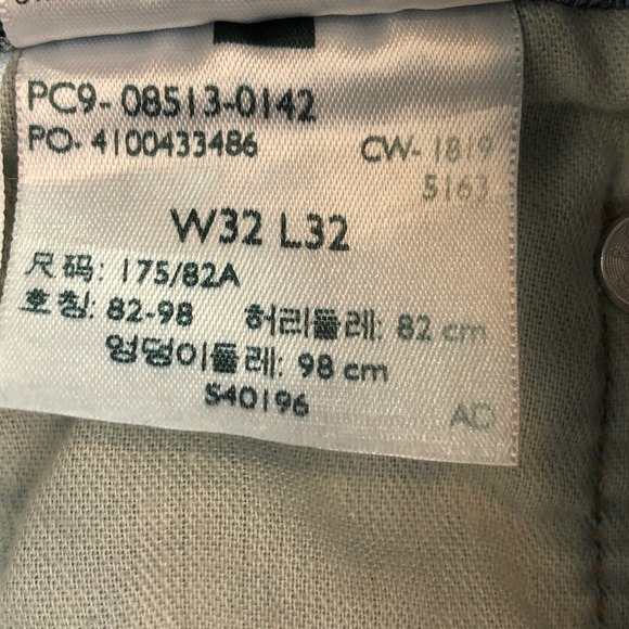 Levis 513 Mens 32x32 Blue Medium Wash Stretch Slim Straight Jeans - Picture 8 of 16